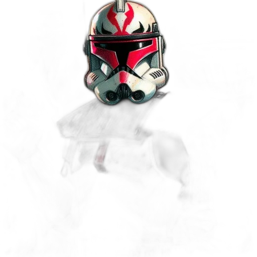 mask, robot, concept art, 3d render transparent PNG cut-out