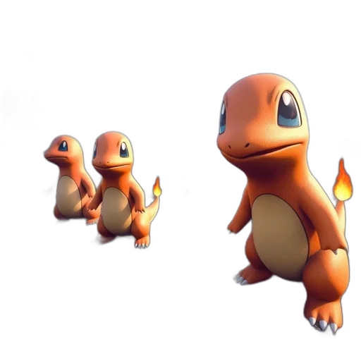 creature, dragon, animal, 3d render transparent PNG cut-out