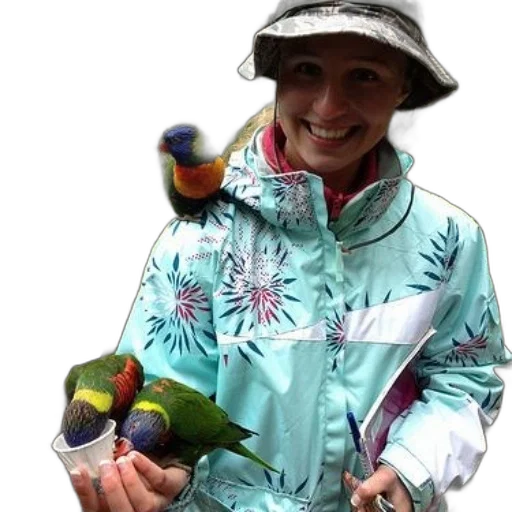 jacket, staff, animal, hat transparent PNG cut-out