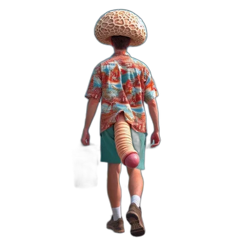 hat, jacket, umbrella, robot transparent PNG cut-out