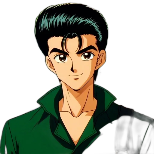 face, staff, jacket, anime transparent PNG cut-out