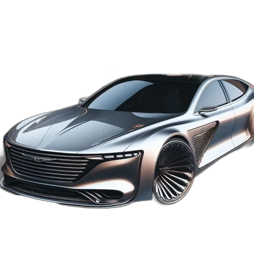car, 3d render, concept art, photorealistic transparent PNG cut-out