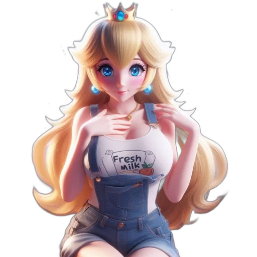 dress, crown, robot, staff transparent PNG cut-out