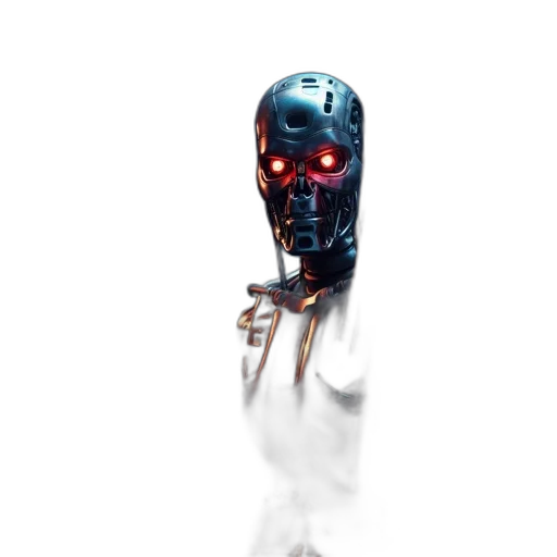 robot, creature, mask, weapon transparent PNG cut-out