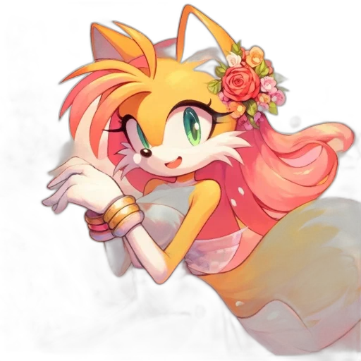 staff, flower, dress, weapon transparent PNG cut-out