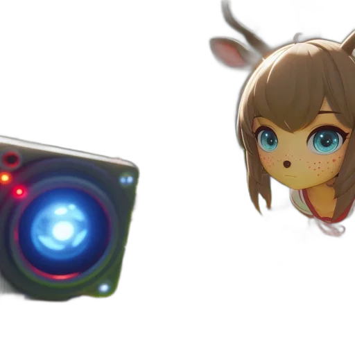 robot, weapon, staff, creature transparent PNG cut-out
