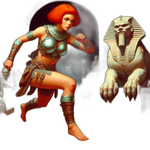 concept art, fantasy art, pixel art, comic book art transparent PNG cut-out