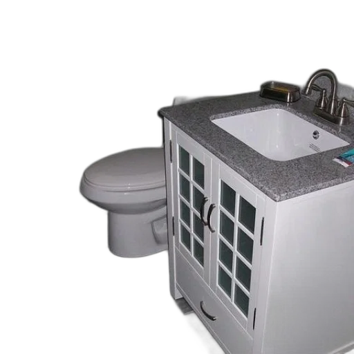 robot, furniture, 3d render, bathroom transparent PNG cut-out