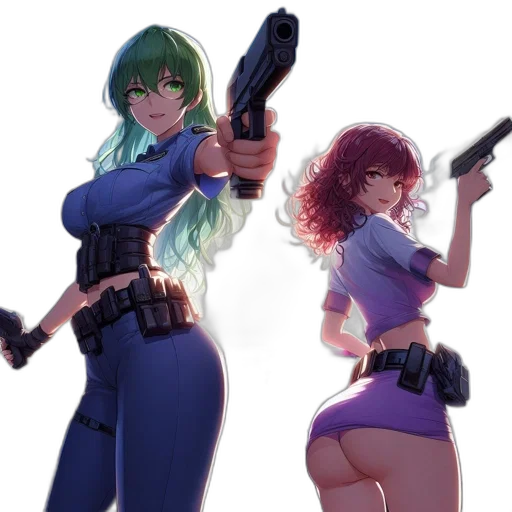 weapon, concept art, anime, cyberpunk transparent PNG cut-out