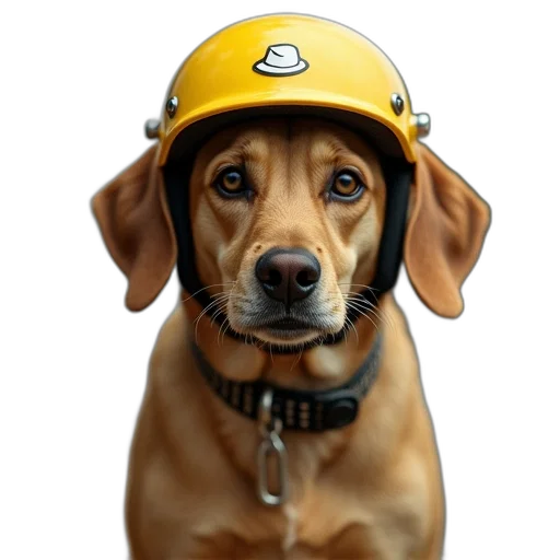 hat, staff, animal, photorealistic transparent PNG cut-out