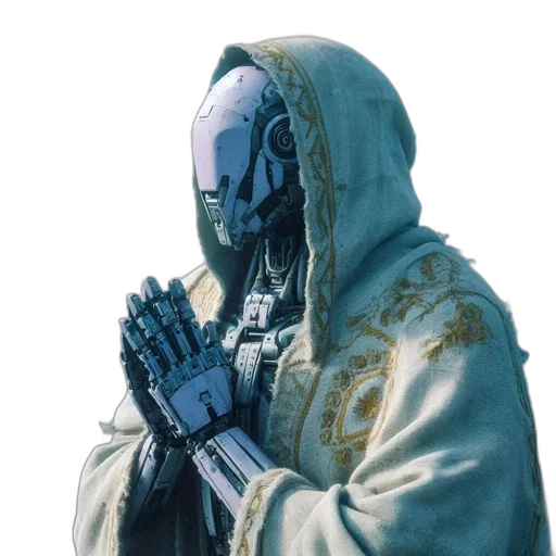 jacket, mask, robot, concept art transparent PNG cut-out