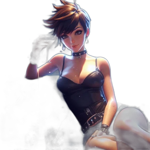 dress, staff, face, weapon transparent PNG cut-out
