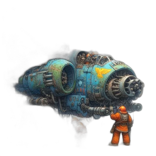 robot, weapon, car, staff transparent PNG cut-out