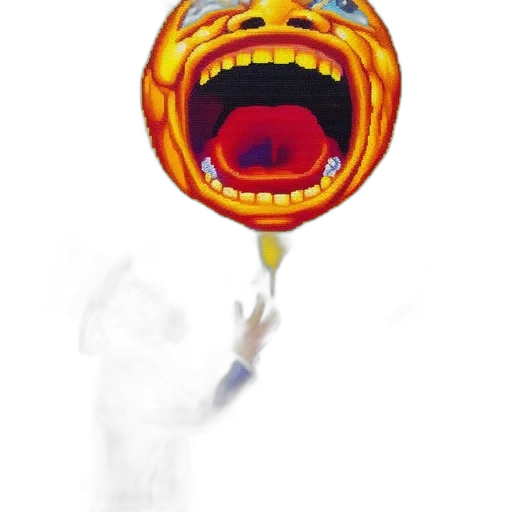 staff, umbrella, mask, face transparent PNG cut-out