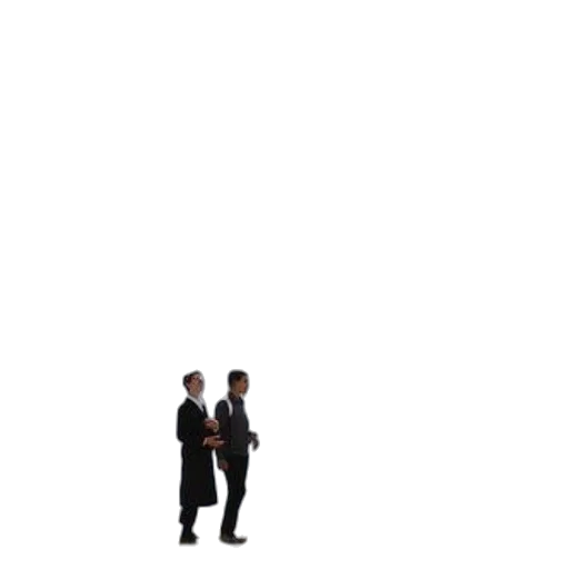 staff, umbrella, jacket, robot transparent PNG cut-out
