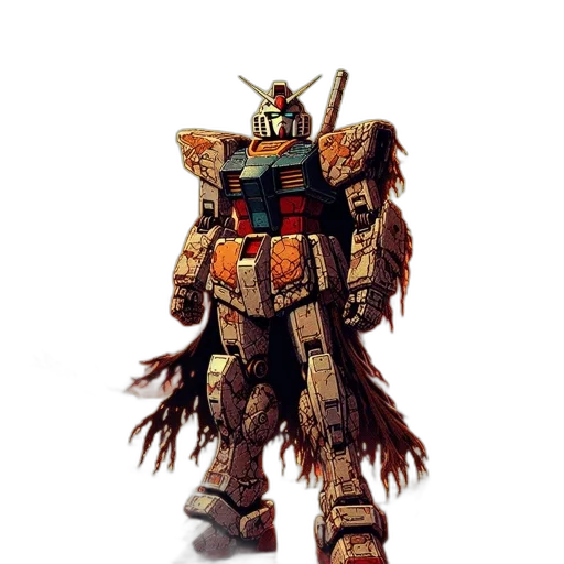 robot, concept art, fantasy art, 3d render transparent PNG cut-out