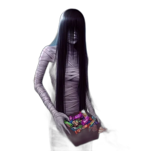 dress, creature, flower, mask transparent PNG cut-out