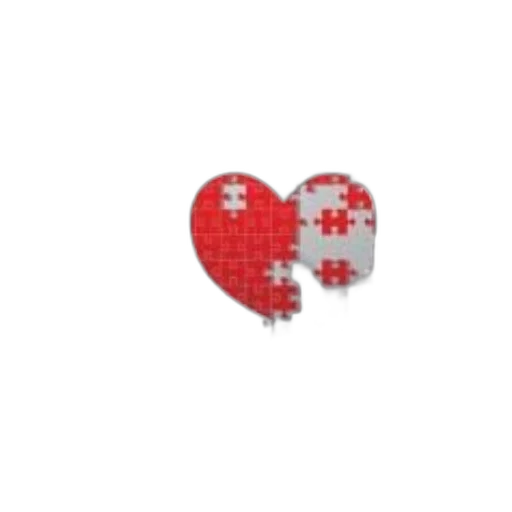 jewelry, pixel art, 3d render, heart-shaped transparent PNG cut-out