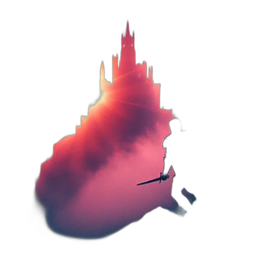 dragon, crown, sword, weapon transparent PNG cut-out