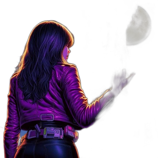 jacket, staff, comic book art, concept art transparent PNG cut-out
