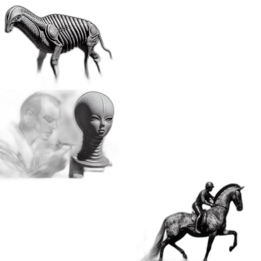 creature, animal, dragon, furniture transparent PNG cut-out