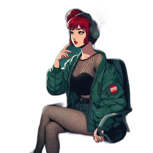 jacket, dress, umbrella, staff transparent PNG cut-out
