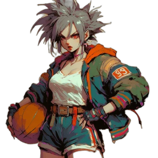 jacket, concept art, pixel art, cyberpunk transparent PNG cut-out
