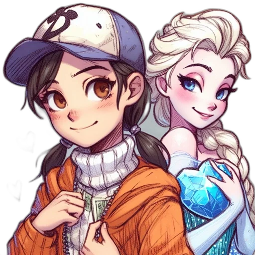 crown, staff, anime, fantasy art transparent PNG cut-out