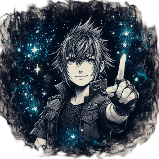staff, anime, fantasy art, pixel art transparent PNG cut-out