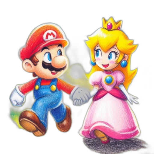 crown, dress, pixel art, watercolor transparent PNG cut-out