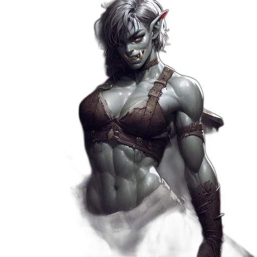 mask, sword, staff, creature transparent PNG cut-out