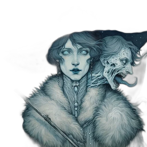 creature, mask, face, concept art transparent PNG cut-out