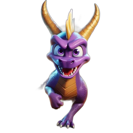 dragon, animal, creature, staff transparent PNG cut-out