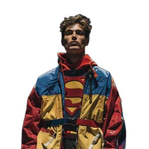jacket, face, concept art, comic book art transparent PNG cut-out
