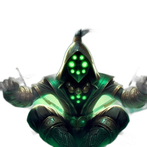 mask, staff, jacket, creature transparent PNG cut-out