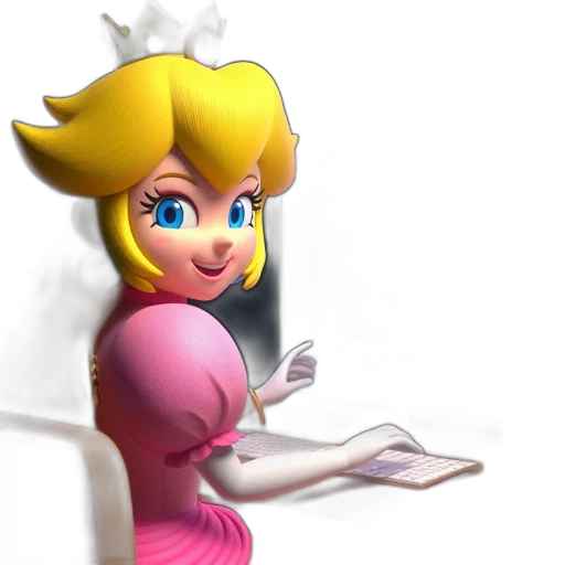 dress, crown, staff, face transparent PNG cut-out