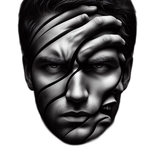 face, mask, crown, creature transparent PNG cut-out