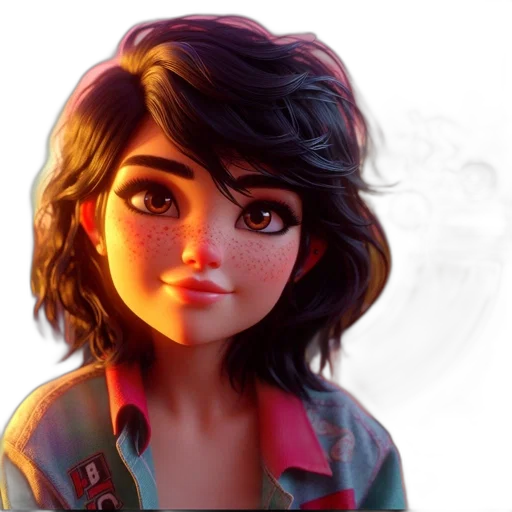 face, jacket, concept art, photorealistic transparent PNG cut-out