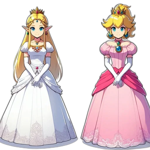 crown, dress, concept art, pixel art transparent PNG cut-out