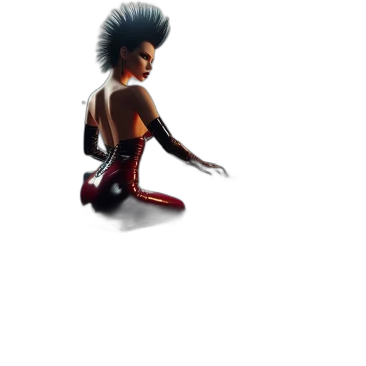hair, creature, dress, concept art transparent PNG cut-out