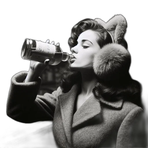 jacket, bottle, hat, crown transparent PNG cut-out
