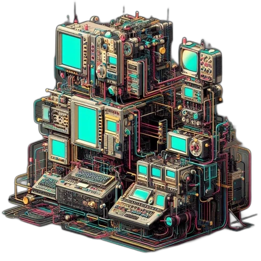 robot, building, furniture, weapon transparent PNG cut-out