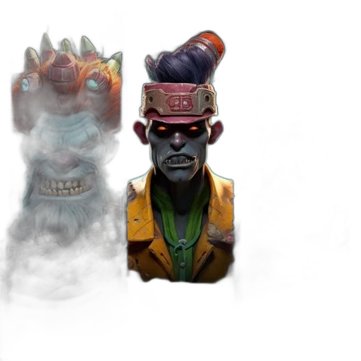 staff, mask, hat, creature transparent PNG cut-out