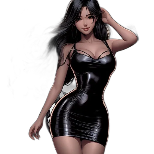 dress, comic book art, fantasy art, concept art transparent PNG cut-out