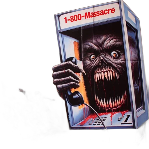 poster, advertises, horror, film transparent PNG cut-out