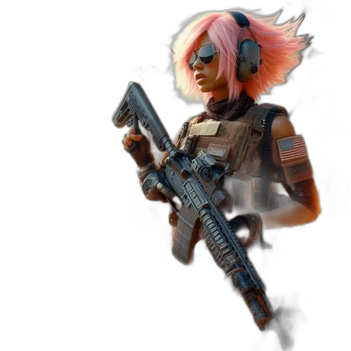 weapon, staff, face, robot transparent PNG cut-out