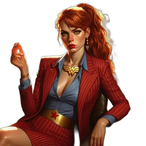 jacket, jewelry, dress, comic book art transparent PNG cut-out