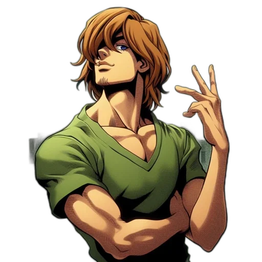face, staff, comic book art, concept art transparent PNG cut-out