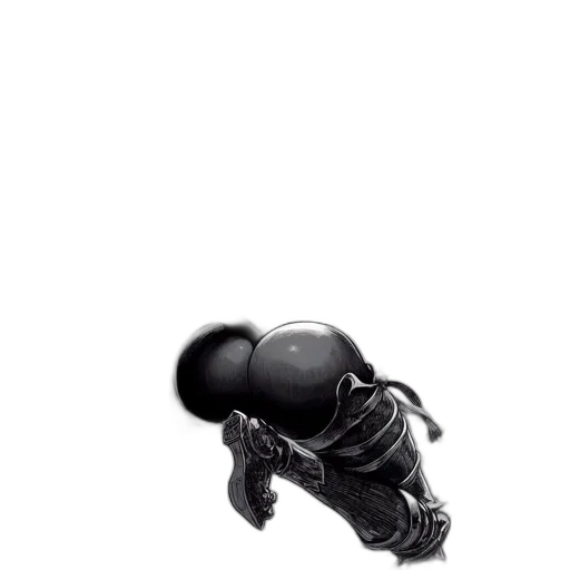 robot, creature, weapon, staff transparent PNG cut-out
