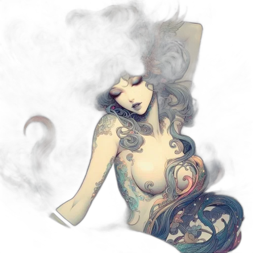 dress, fantasy art, concept art, photorealistic transparent PNG cut-out